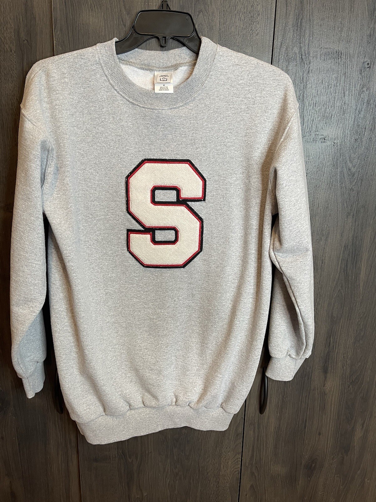 Vintage Stanford Cardinals Embroidered Letterman Sweatshirt Adult Medium Gray Vintage Stanford Cardinals Embroidered Letterman Sweatshirt Adult Medium Gray