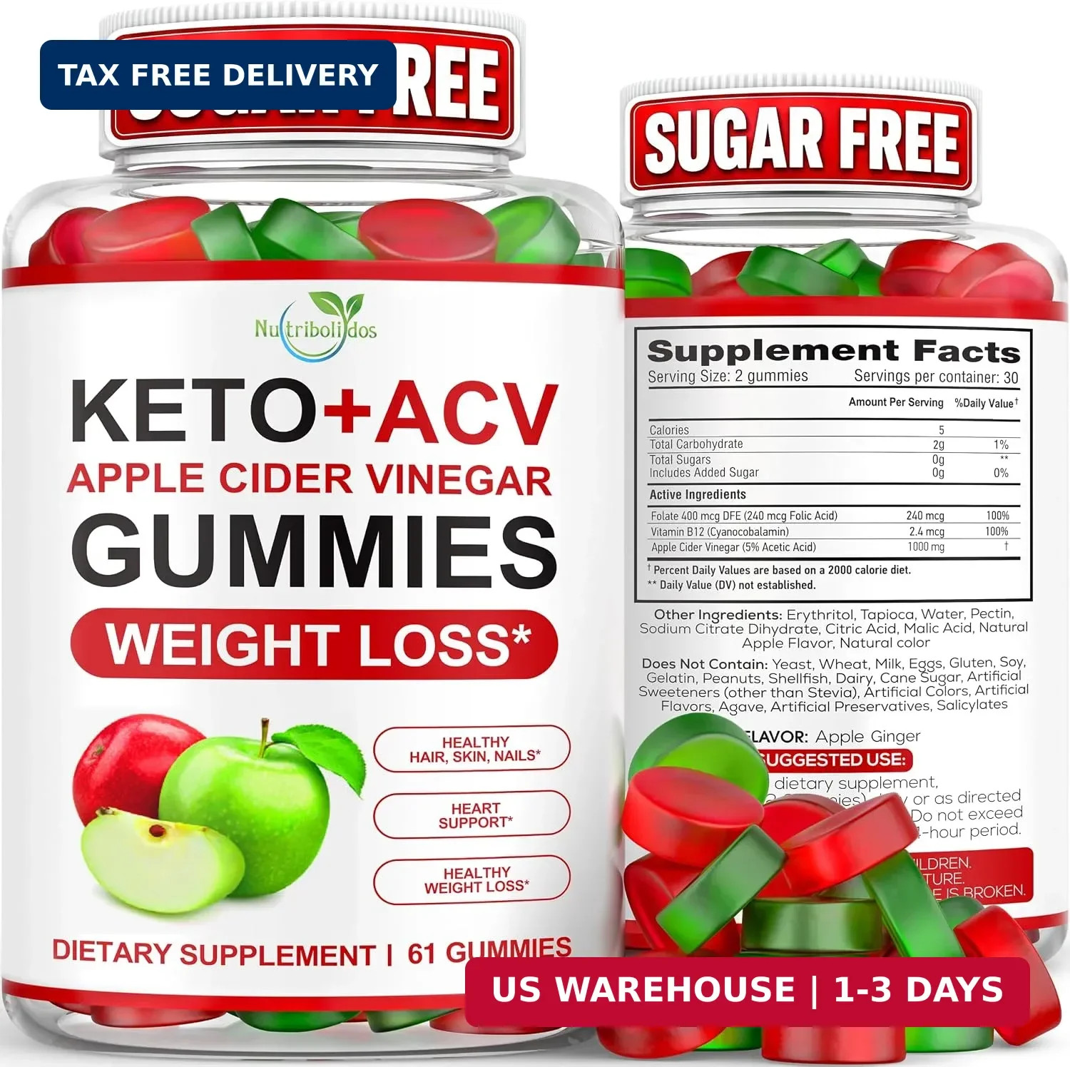 Keto ACV Gummies - Zero Sugar - Advanced Weight Loss Supplement