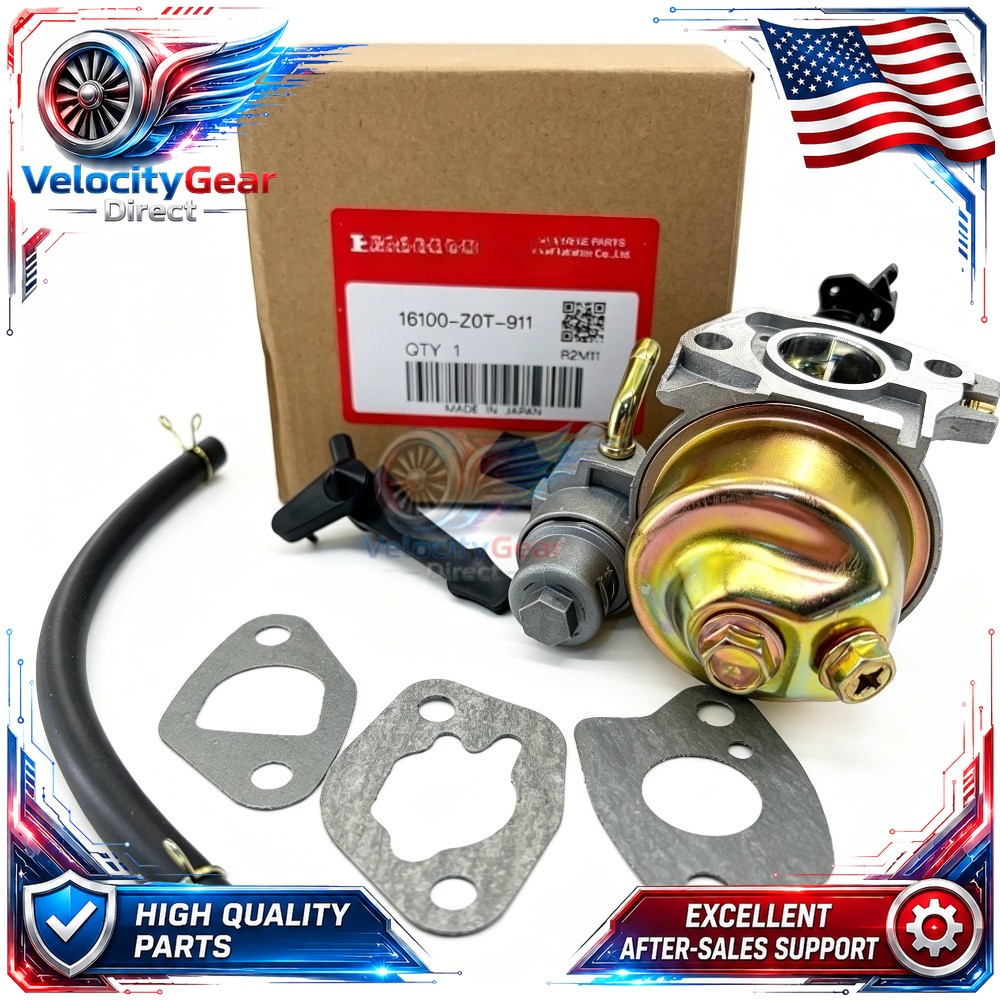 ORIGINAL Honda 16100-Z0T-911 Carburetor w/gsk GX160 GX160RT1 GX160T1 GX160UT1