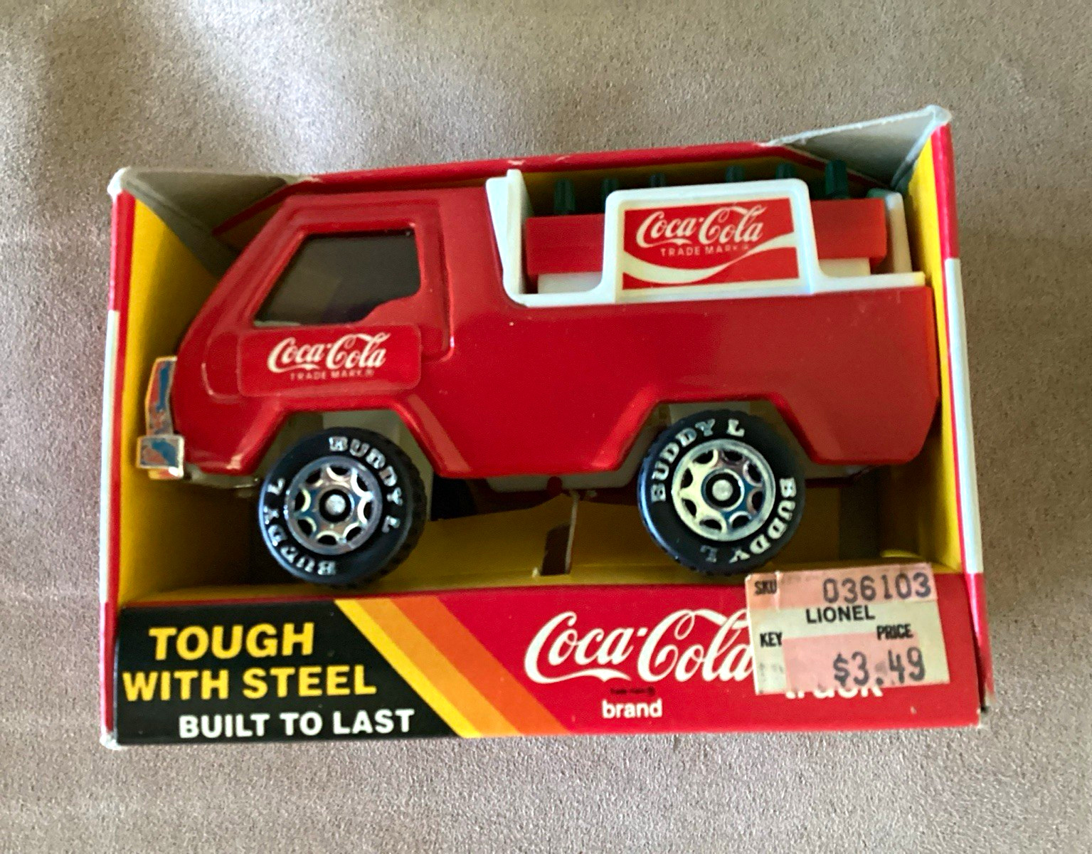 Vintage 1985 Buddy L Japan Coca-Cola Delivery Truck Steel Old Stock #420