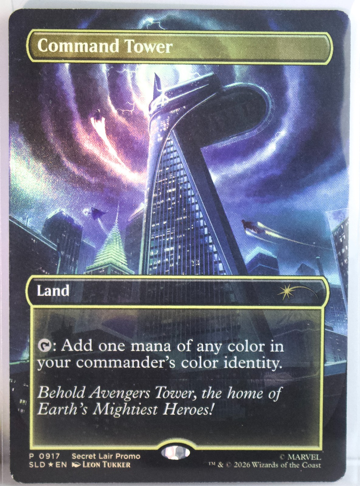 Command Tower (0917) [New, Near Mint] *Foil* {Marvel SLD}