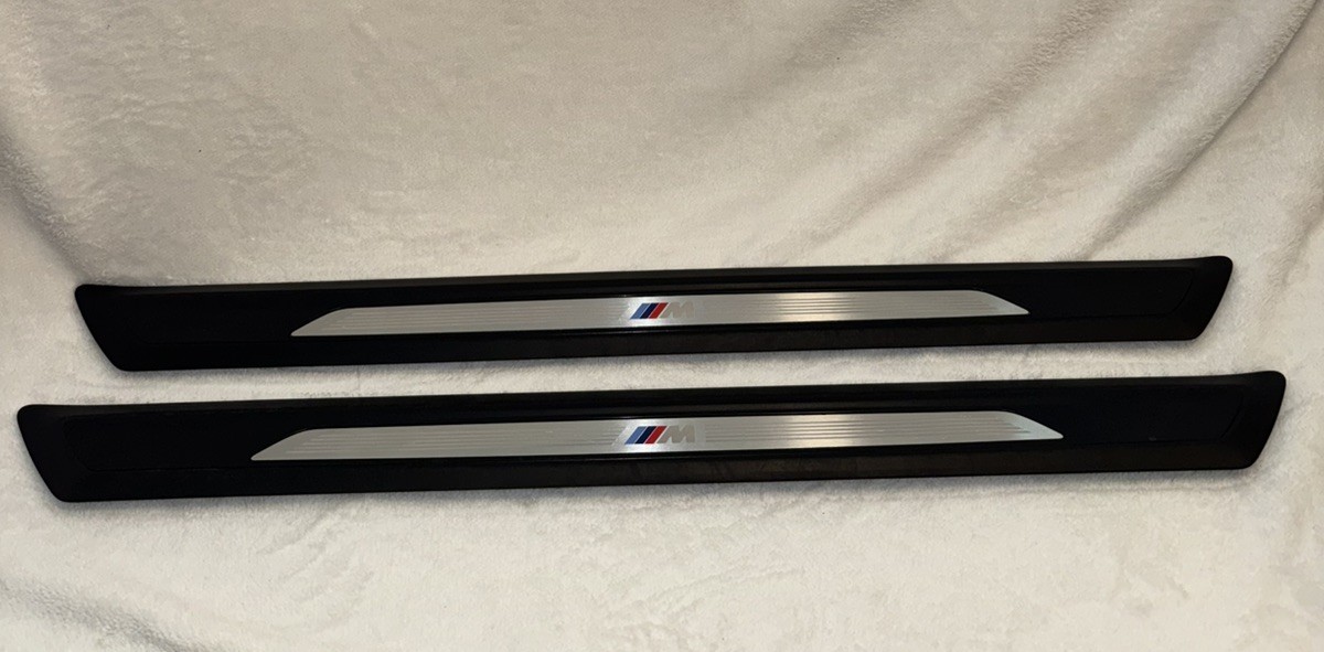 14-20 BMW F32 430I 435I 440I LEFT & RIGHT M-SPORT DOOR SILL PLATE SCUFF MOLDINGS