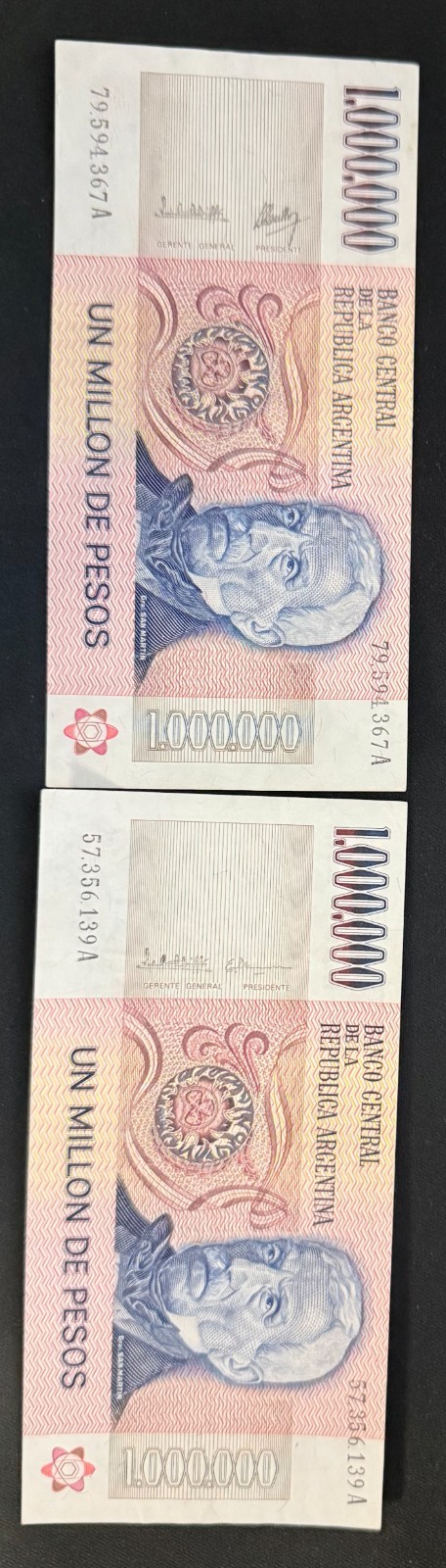 ARGENTINA 1000000 PESOS P-310 1981  1 Pcs  1,000,000 MILLION UNC NOTE