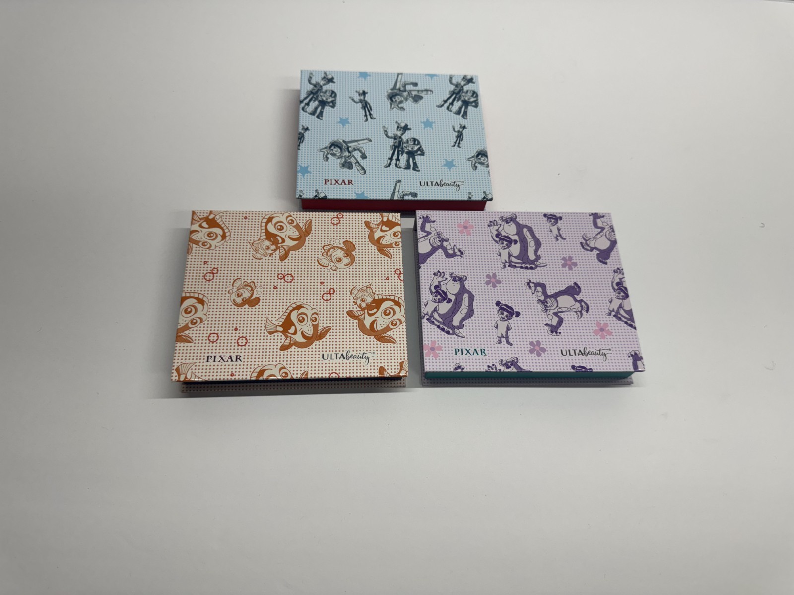 3 ULTA BEAUTY PIXAR Eyeshadow Palettes - MONSTERS INC, TOY STORY, & FINDING NEMO