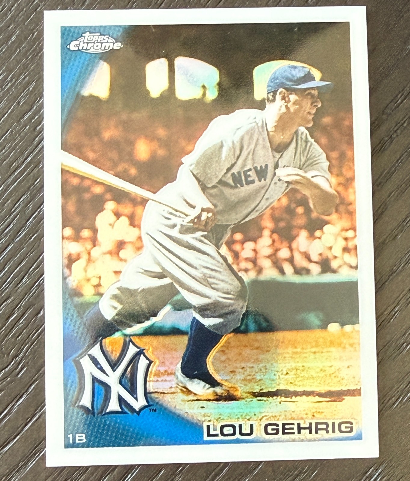 Lou Gehrig 2010 Topps Chrome Wrapper Redemption Refractor #223 Yankees Lou Gehrig 2010 Topps Chrome Wrapper Redemption Refractor #223 Yankees