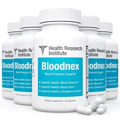 Bloodnex Balanced Blood Pressure - 5 Bottles -150 Capsules - Official Bloodnex Bloodnex Balanced Blood Pressure - 5 Bottles -150 Capsules - Official Bloodnex