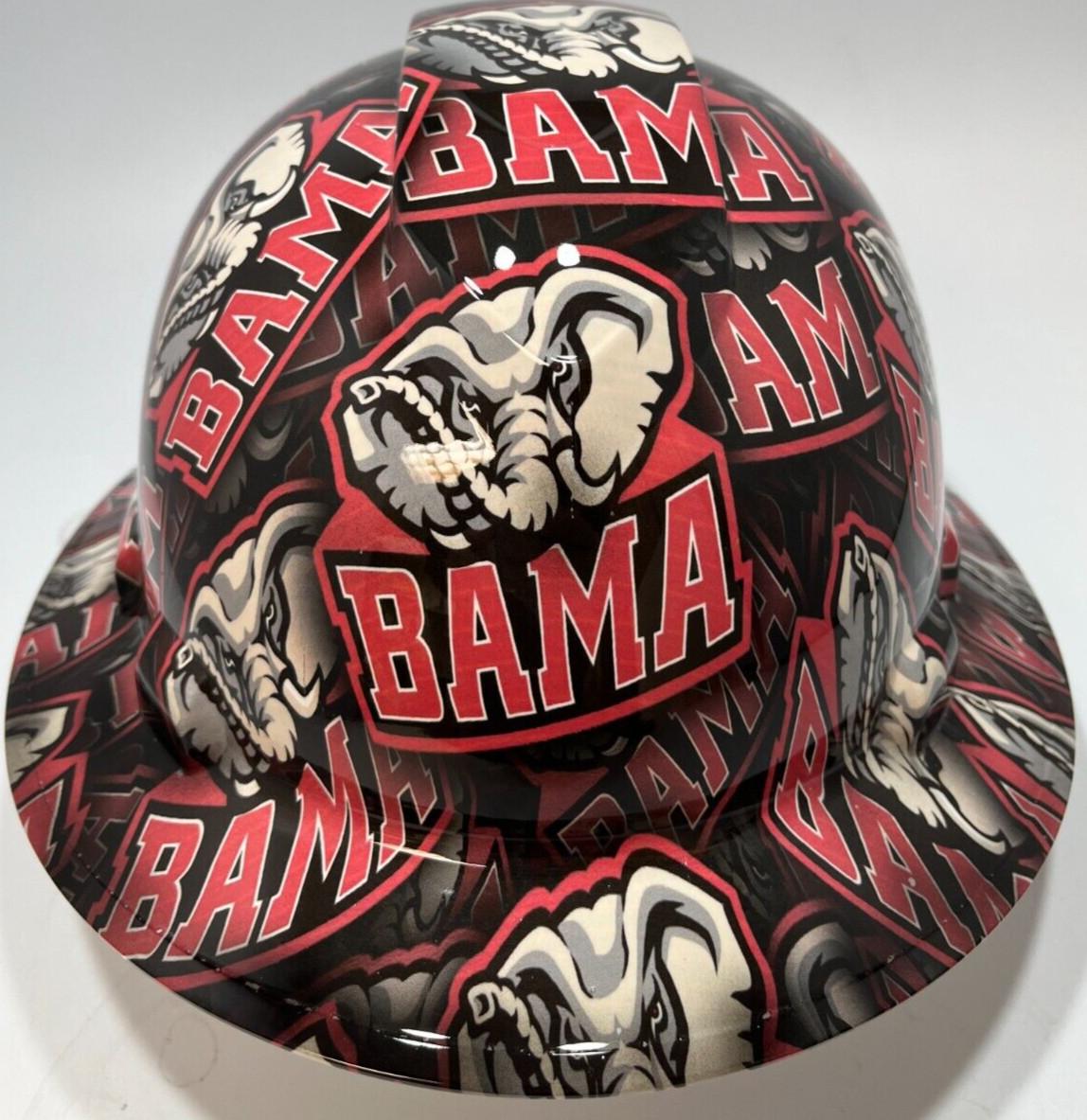 New Full Brim Hard Hat Custom Hydro Dipped ALABAMA CRIMSON TIDE Bama