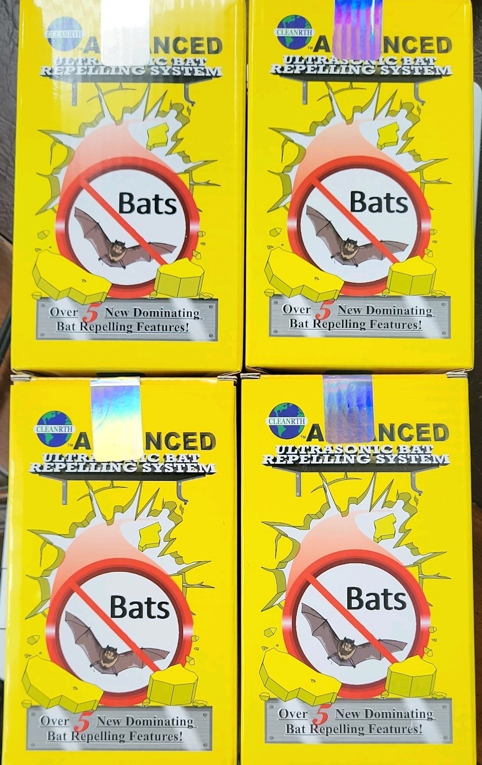 Lot of FOUR NEW Cleanrth CB006 Advanced Ultrasonic Bat Repelling System new Lot of FOUR NEW Cleanrth CB006 Advanced Ultrasonic Bat Repelling System new