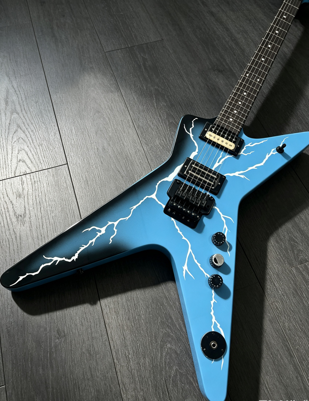 Dimebag Darrell “Dean From Hell” Blue Electric Guitar Floyd Rose Tremolo Ship US Dimebag Darrell “Dean From Hell” Blue Electric Guitar Floyd Rose Tremolo Ship US