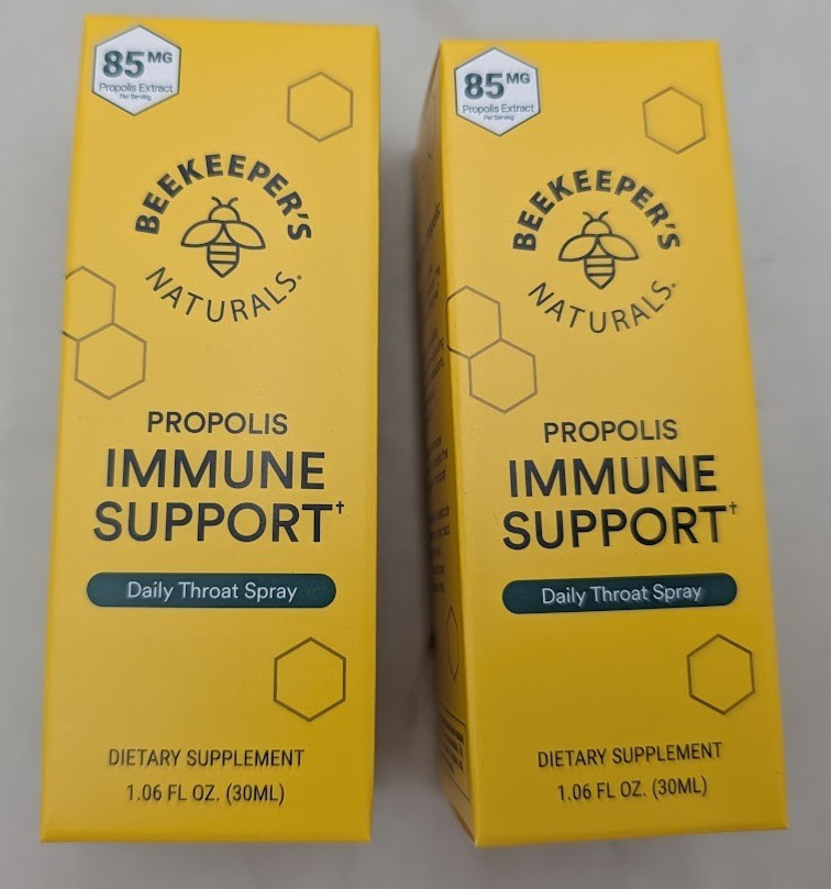 Beekeeper s Naturals Propolis Throat Spray by Beekeeper’s Naturals - Pack of 2 Beekeeper s Naturals Propolis Throat Spray by Beekeeper’s Naturals - Pack of 2