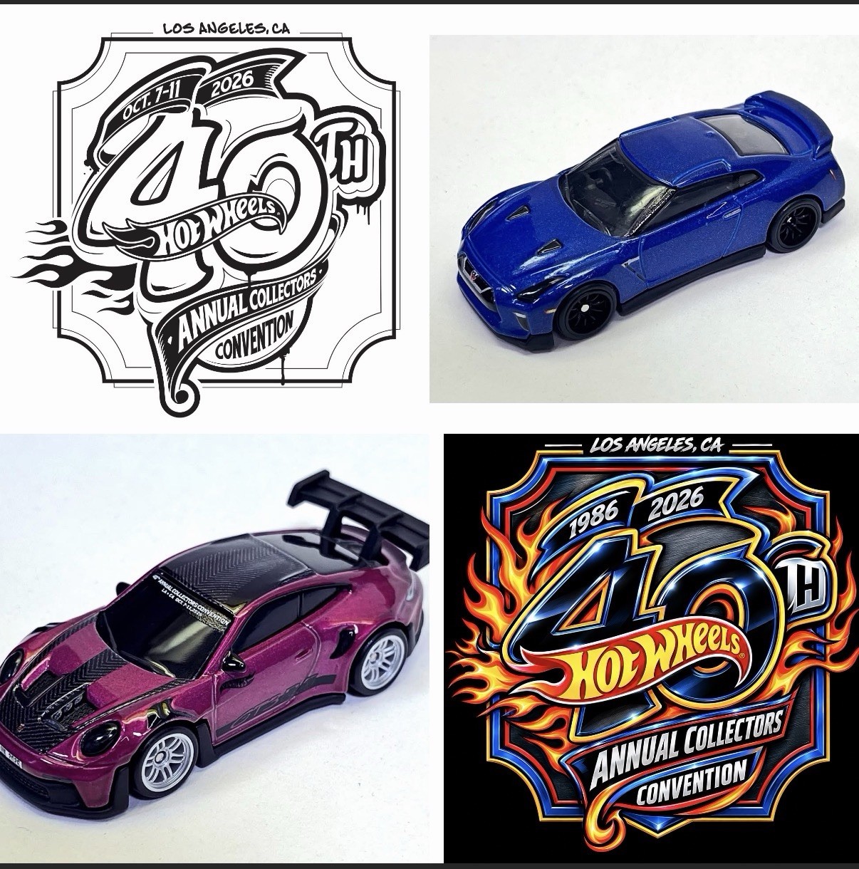 ✨Pre-sale 2026 Hot Wheels 40th LAX Convention Package Deal PORSCHE NISSAN FINALE