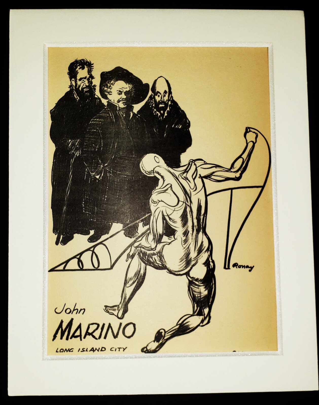 STEPHEN RONAY 1923-1998 Original SIGNED Ltd Edition Lithograph JOHN MARINO SHOES