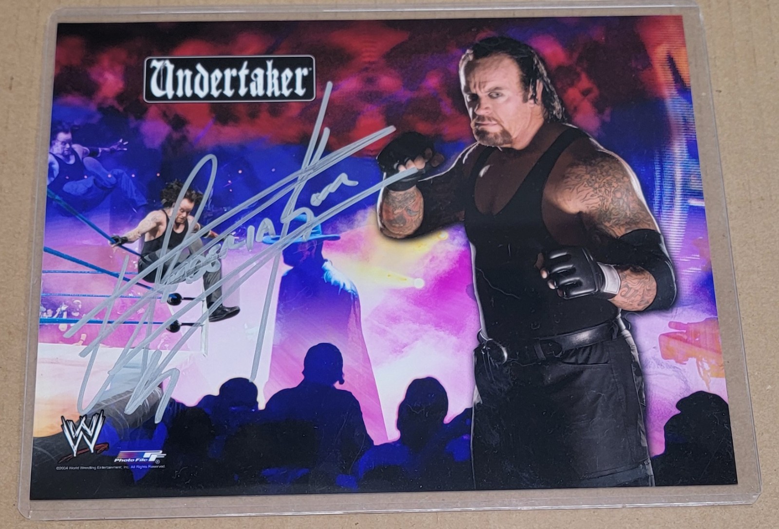 Undertaker Signed 8x10 Photo Auto WWE w/COA