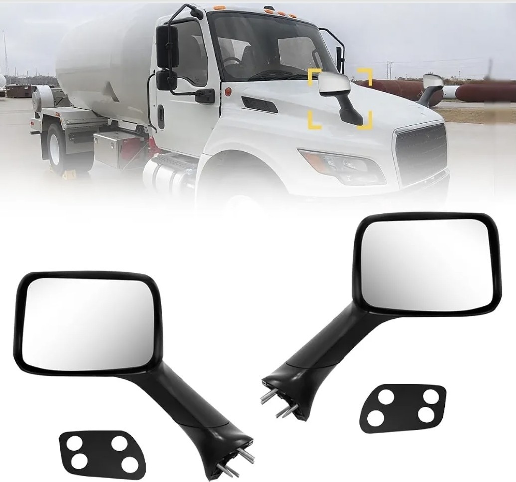 2022–2026 International MV607 Pair Hood Mirror Chrome Heated | 3790346C92 2022–2026 International MV607 Pair Hood Mirror Chrome Heated | 3790346C92