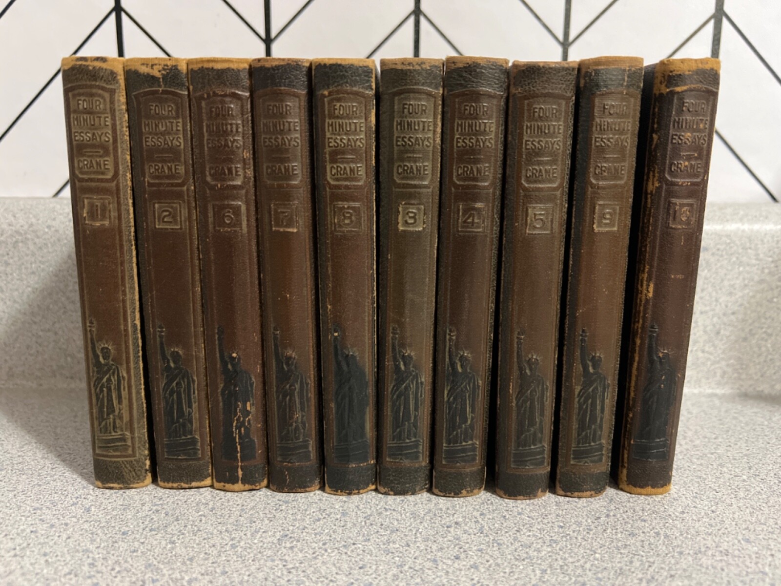 Rare Vintage 1919 Four Minute Essays by Dr Frank Crane Book Set Vol 1-10 Rare Vintage 1919 Four Minute Essays by Dr Frank Crane Book Set Vol 1-10