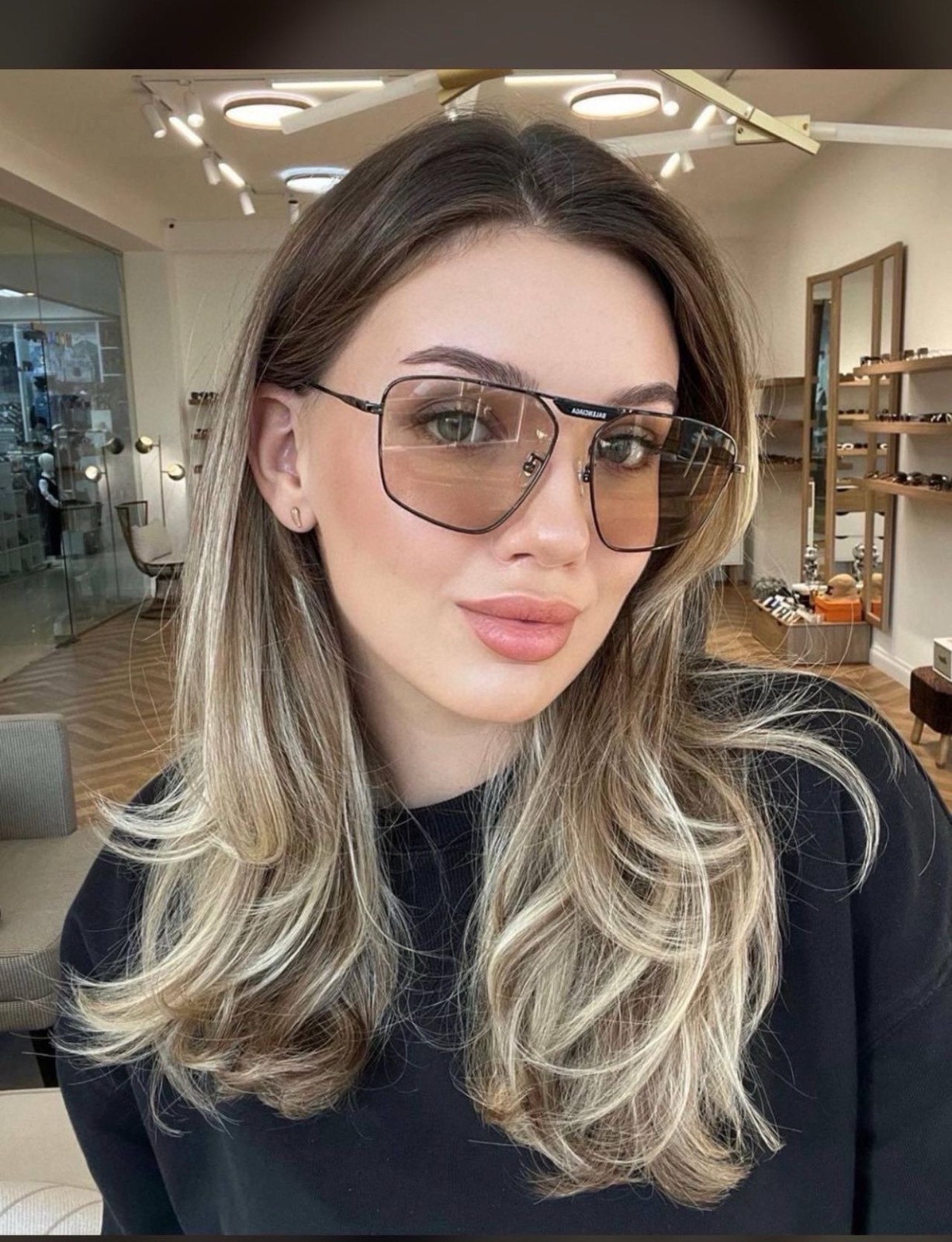 Balenciaga BB0246SA Navigator Sunglasses Black Metal Champagne Lens Urban Edge Balenciaga BB0246SA Navigator Sunglasses Black Metal Champagne Lens Urban Edge