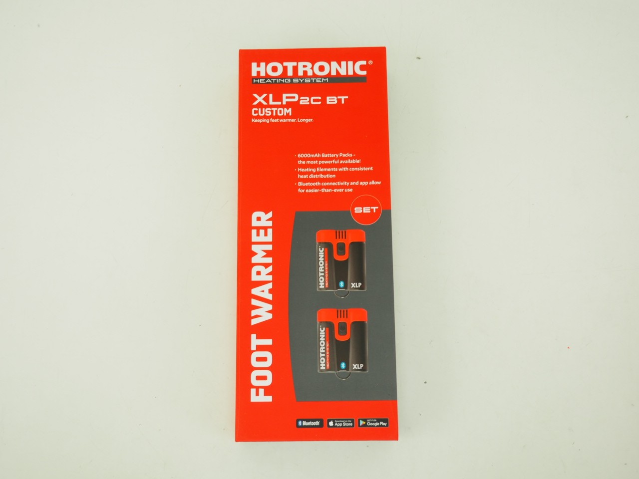 New Hotronic XLP 2c BT Custom Foot Warmer Set Ski/Winter Feet Heating System