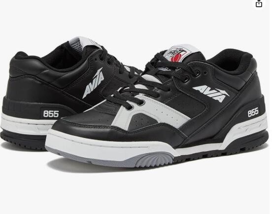 AVIA 855 Men’s  Athletic Sneakers,  Black/White