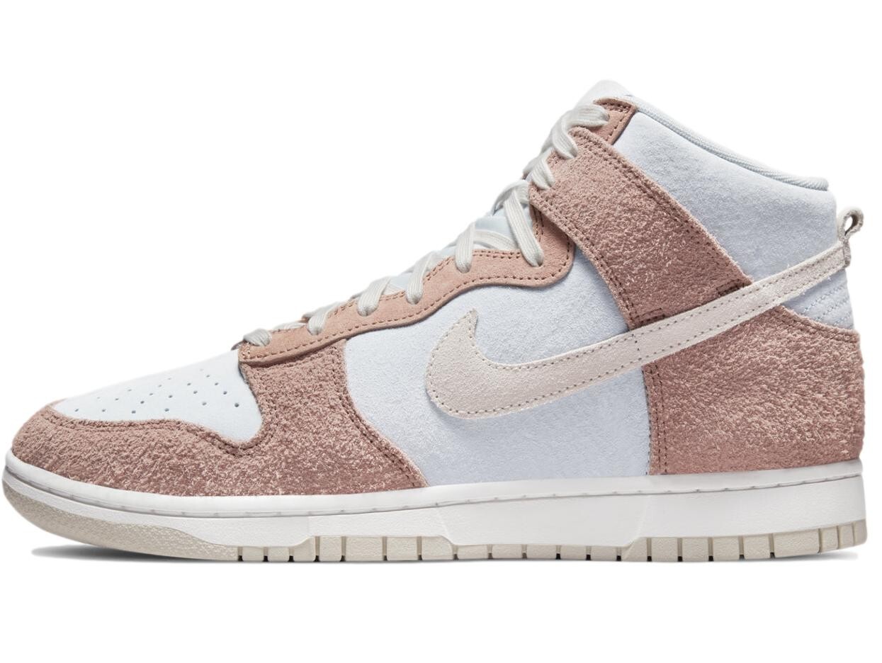 Size 6.5 - Nike Men\'s Dunk High Premium \'Fossil Rose\' Shoes DH7576-400