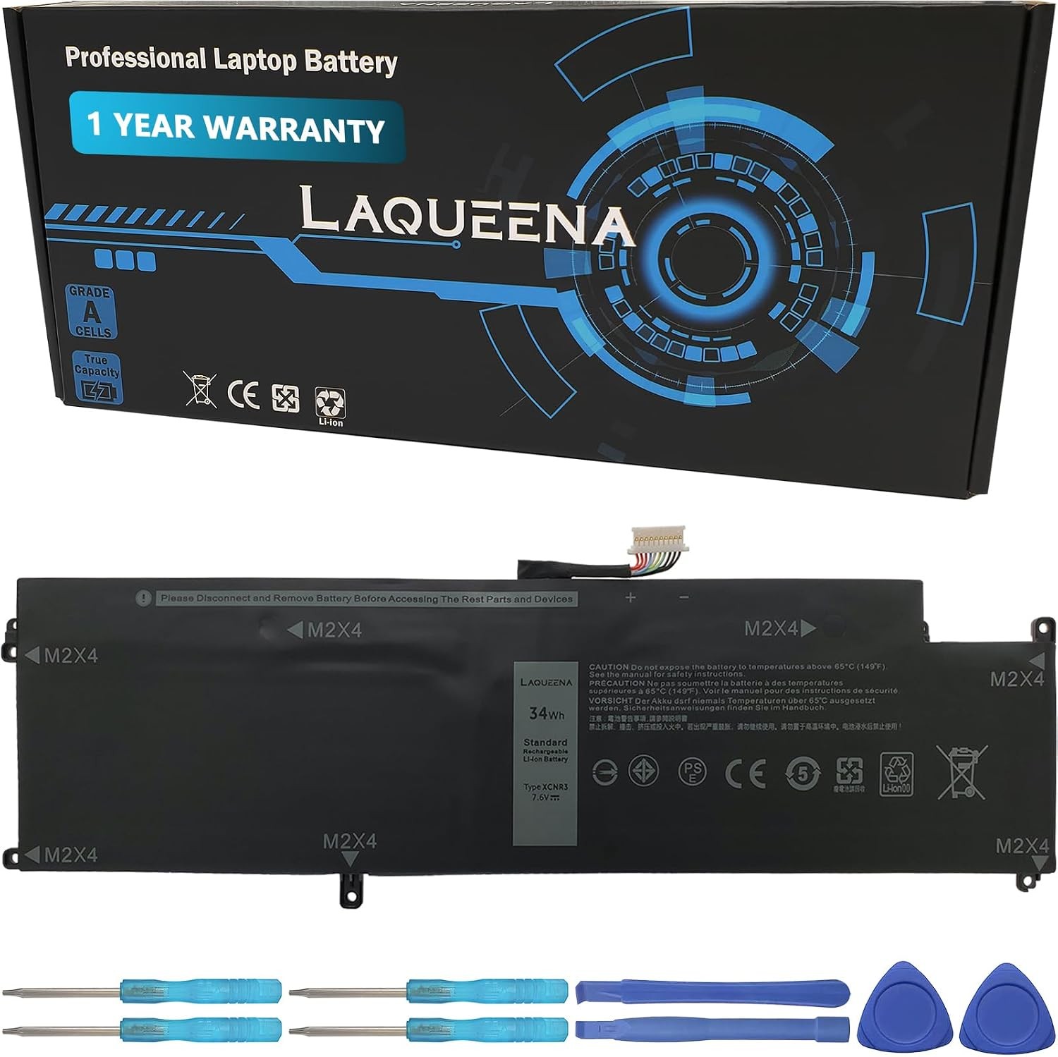XCNR3 Laptop Replacement Battery for Dell Latitude 13 7370 Ultrabook Series