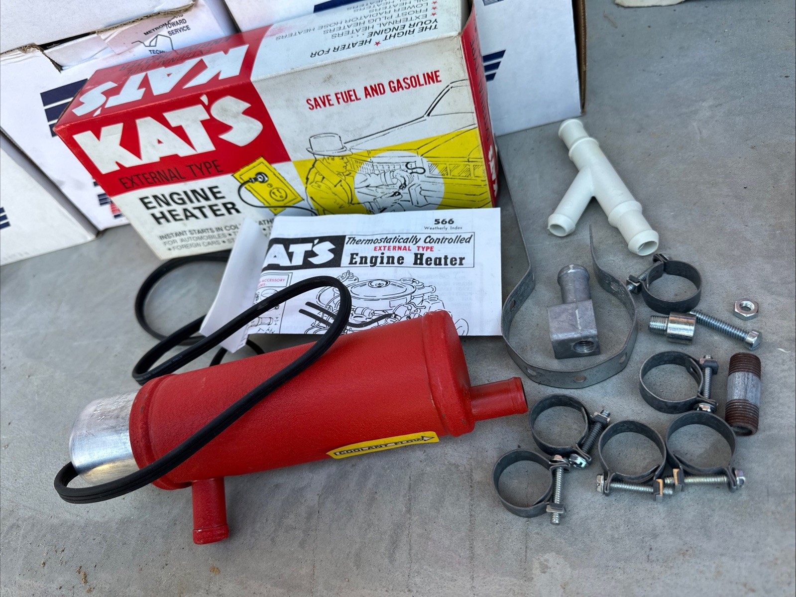 Vintage Kat's K-150 External Engine Heater BK 605-3303 NOS OEM K150 Vintage Kat's K-150 External Engine Heater BK 605-3303 NOS OEM K150