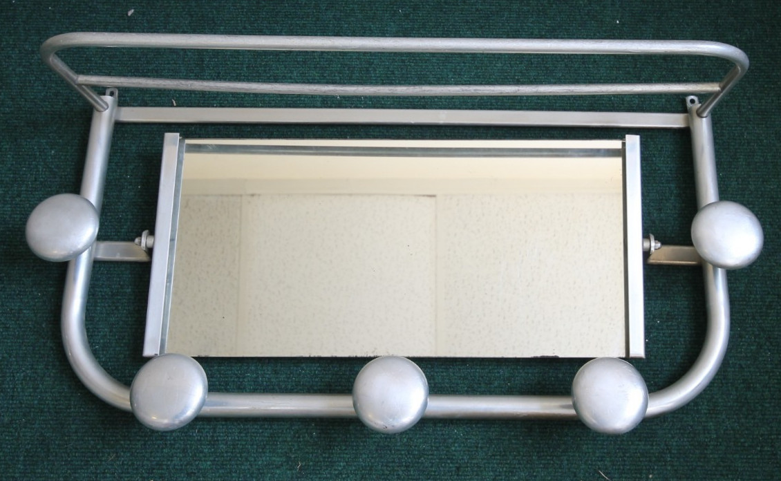 vintage french alloy coat and hat rack 1930s.63 cm long 30 cm tall vintage french alloy coat and hat rack 1930s.63 cm long 30 cm tall