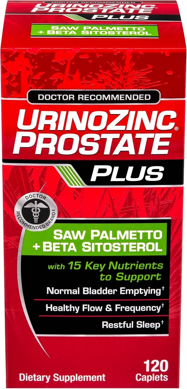 URINOZINC PROSTATE PLUS Saw Palmetto + Beta Sitosterol - Exp 11/27+