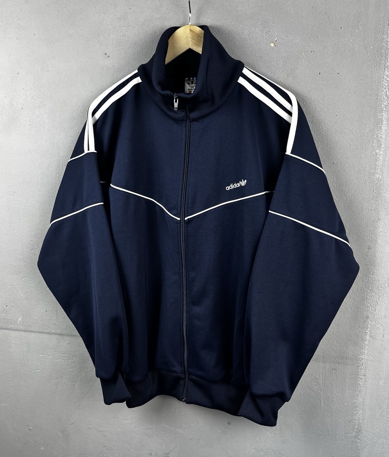 Adidas Vintage Trefoil Track jacket hooligan style vibrage size m 90s