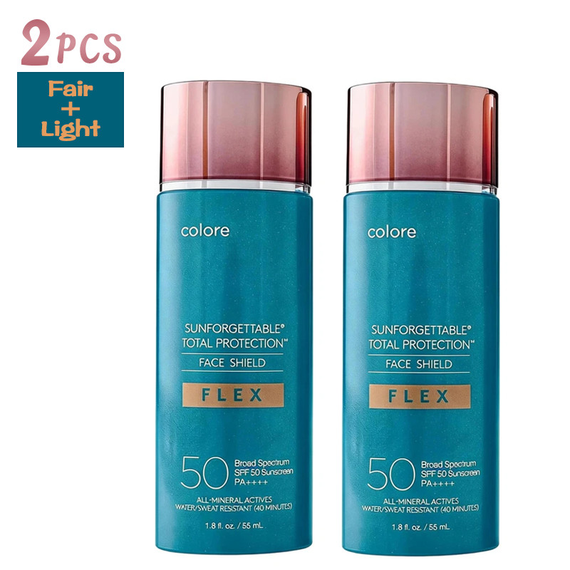 2PCS NEW Colorescience Face Shield Flex SPF50 Sunforgettable Broad Spectrum SPF