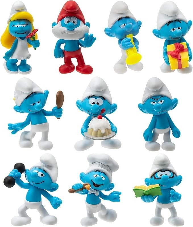 The Smurfs 40TH Anniversary Classic Figure 10 Pack - 2 Inch ( of 10) 
