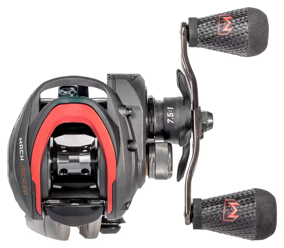 New Lew's Mach Jacked Baitcast Reel 7.5:1 Gear Ratio MJ1SH 10 Bearing Bass MJ1SH New Lew's Mach Jacked Baitcast Reel 7.5:1 Gear Ratio MJ1SH 10 Bearing Bass MJ1SH