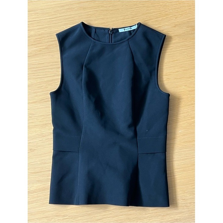 T by Alexander Wang Black Sleeveless Structured Shell Top Size 0