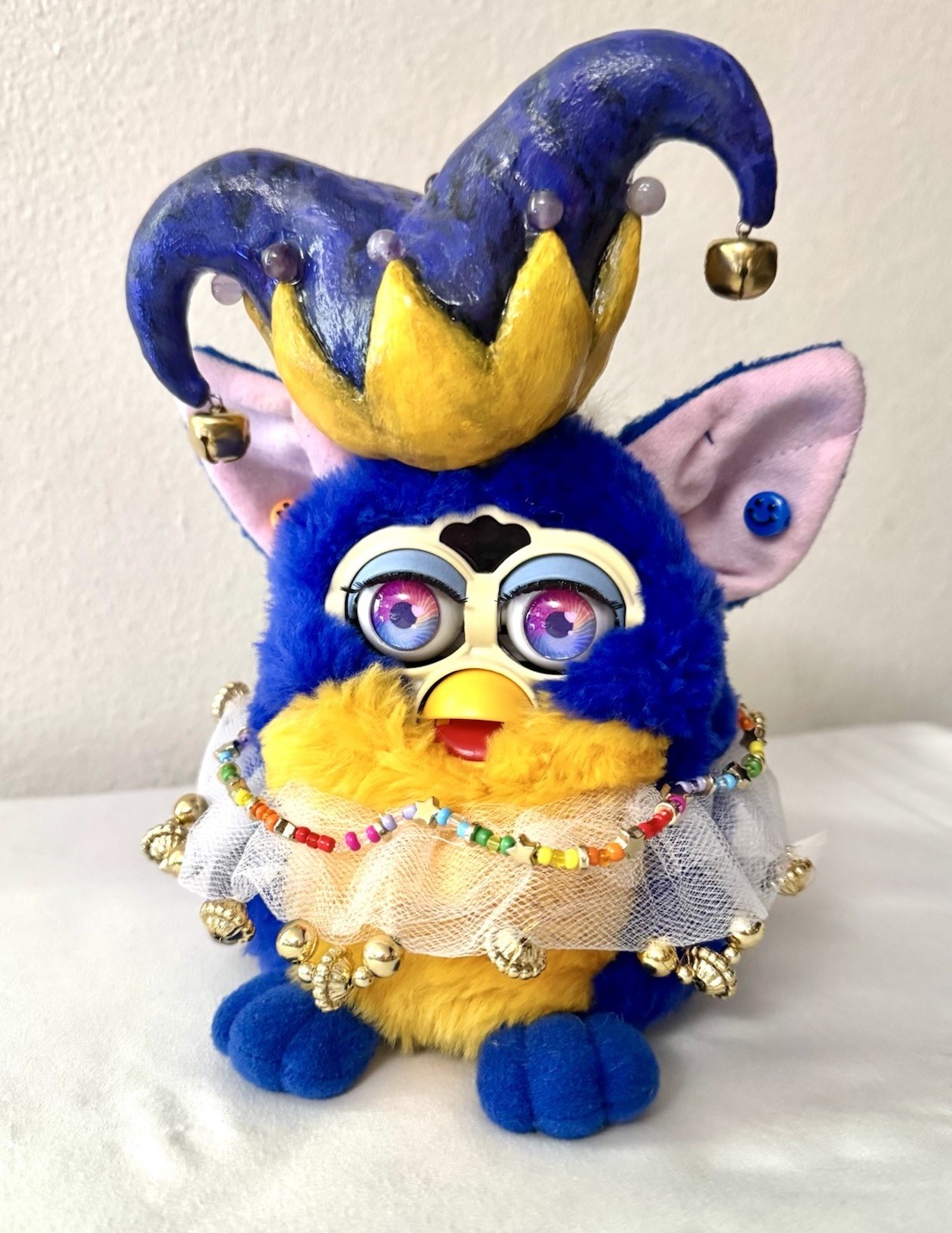 Custom OOAK “Royal Jester” Furby Tiger Electronics With GITD Details - Works