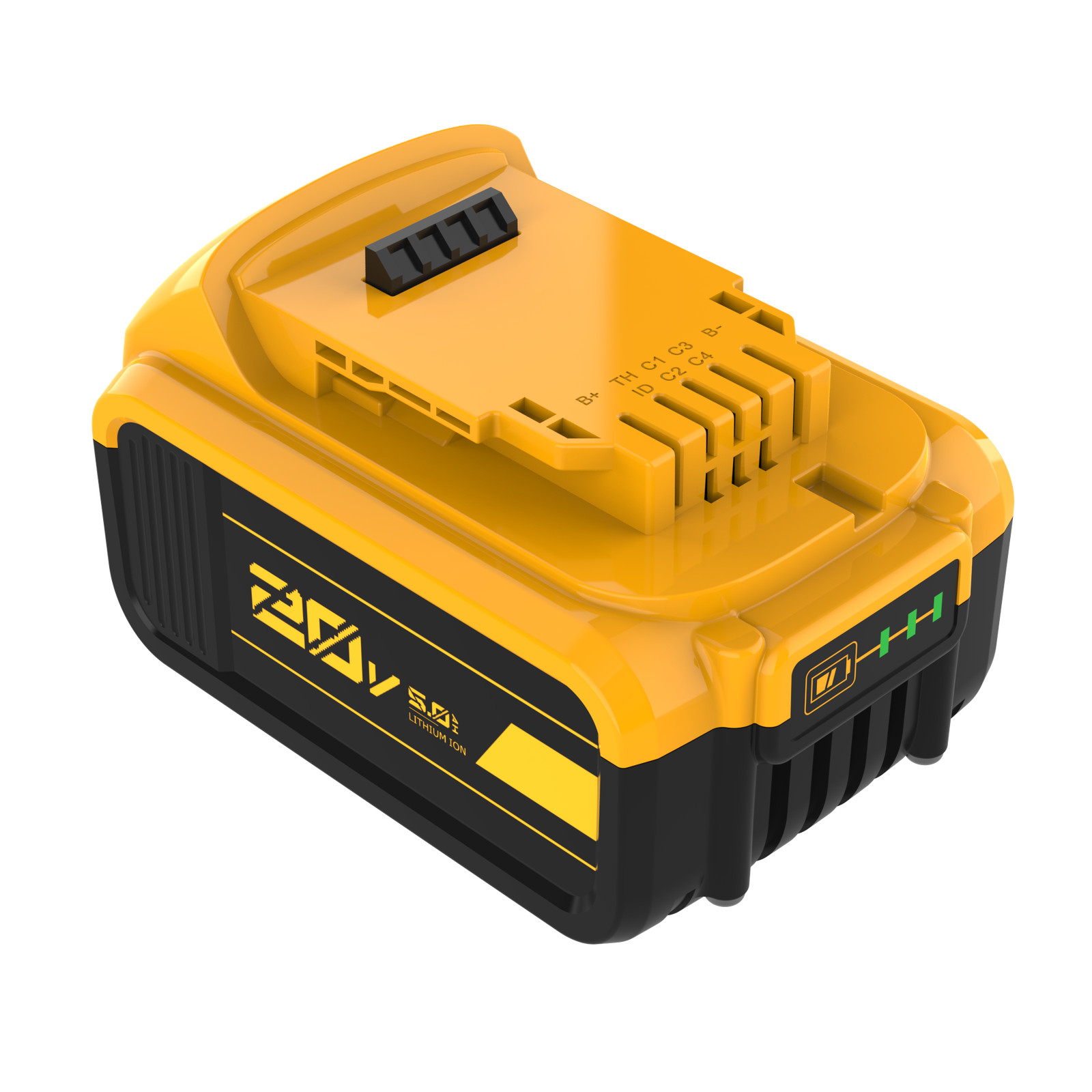 1/4x For DeWalt DCB205 20V Max 5.0AH Battery / Power Inverter 220W USB-C w/LED