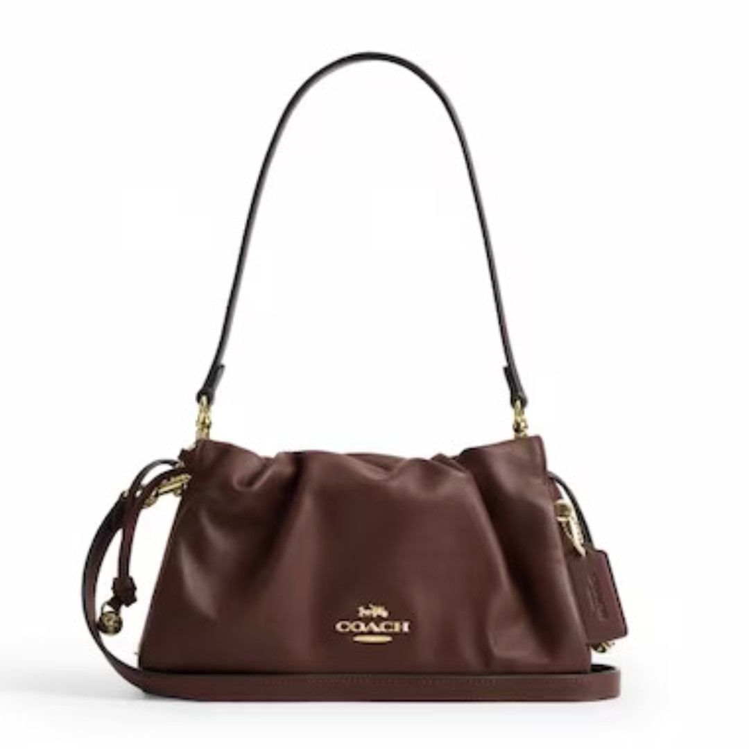 COACH Faye Shoulder Bag Ruthing CV529 IMMPL Maple