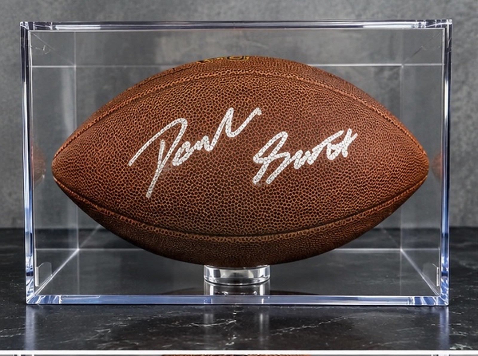 D’Andre swift autographed football 
