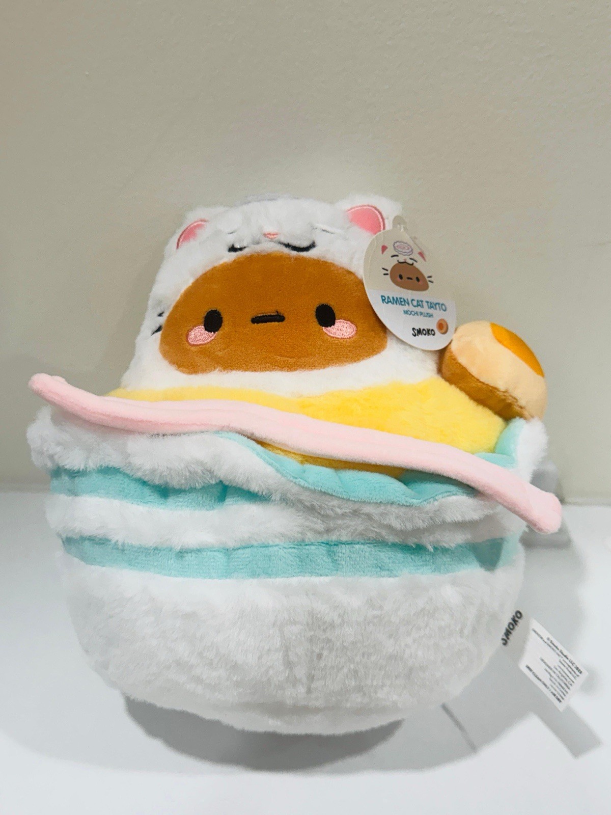 Smoko Mochi Plush Lucky Cat Tayto 12 Inch New With Tag