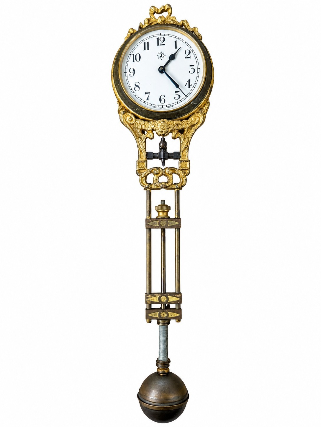 Original 1900 Antique German Junghans Swinging Clock  movement NOT Chinese 