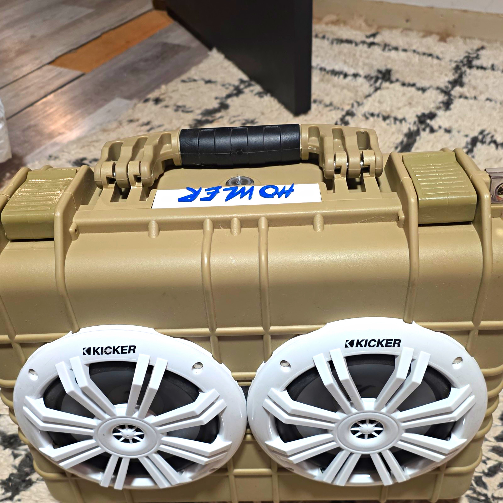 Custom KICKER KM60 6.5in Marine Speakers Waterproof  65W Apache Bluetooth Build