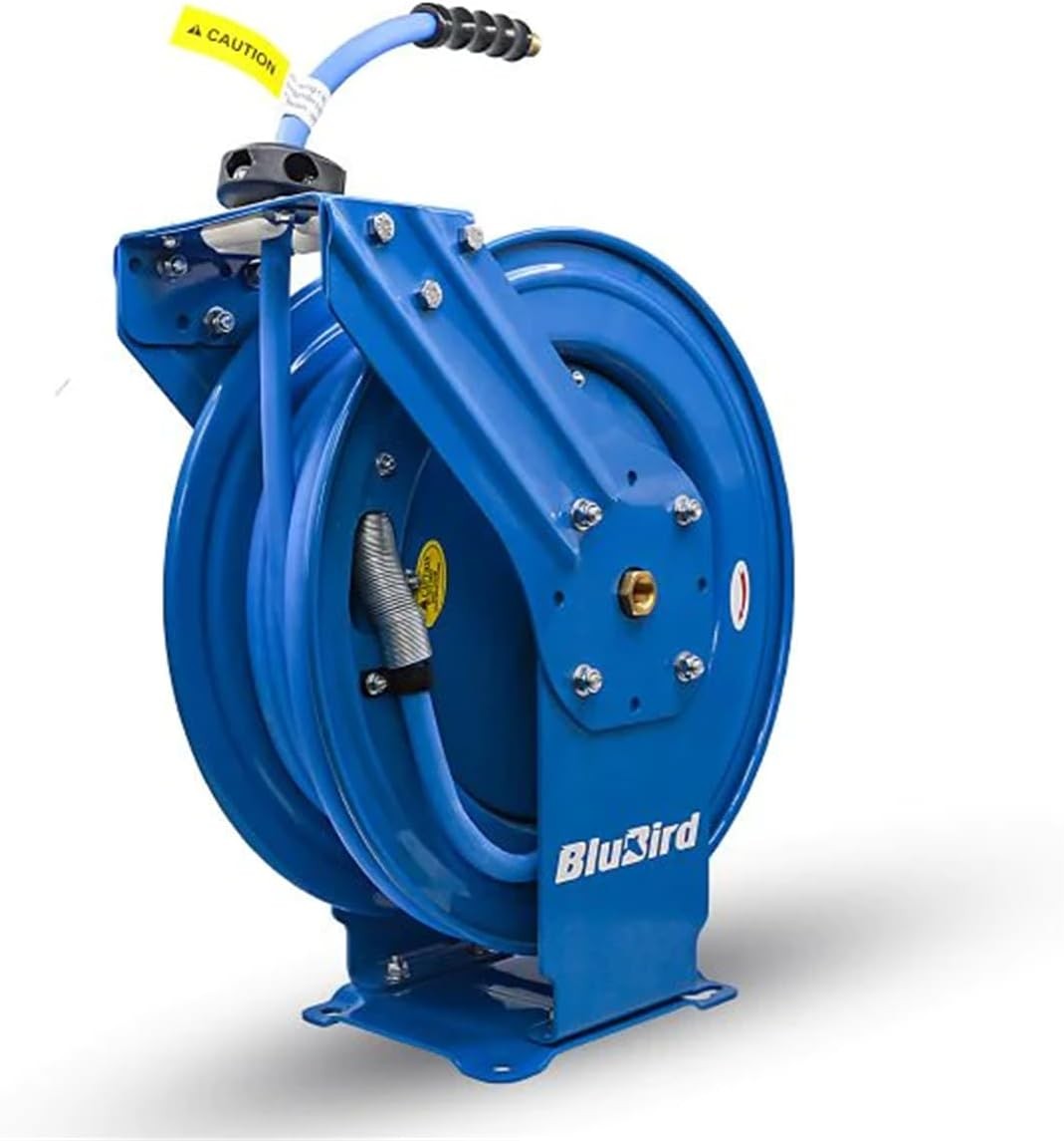BluBird Dual Arm Retractable Reel, Heavy Duty Steel 1/2\