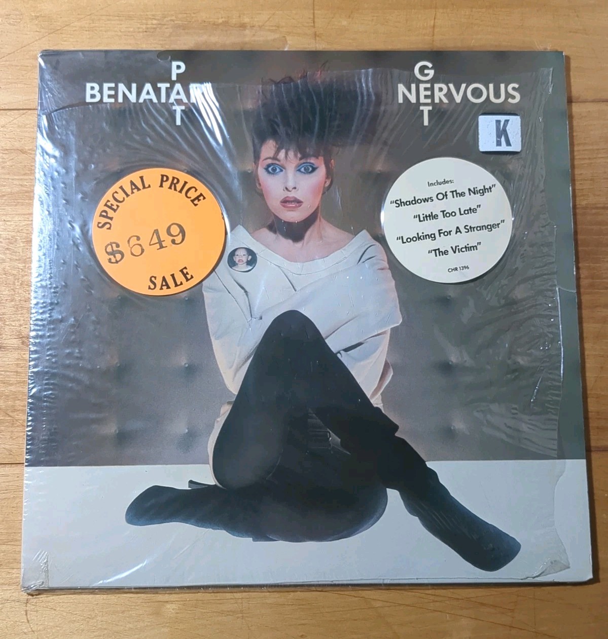 Pat Benatar - Get Nervous (Vinyl LP, 1982, Chrysalis) Orig Inner In Shrink VG