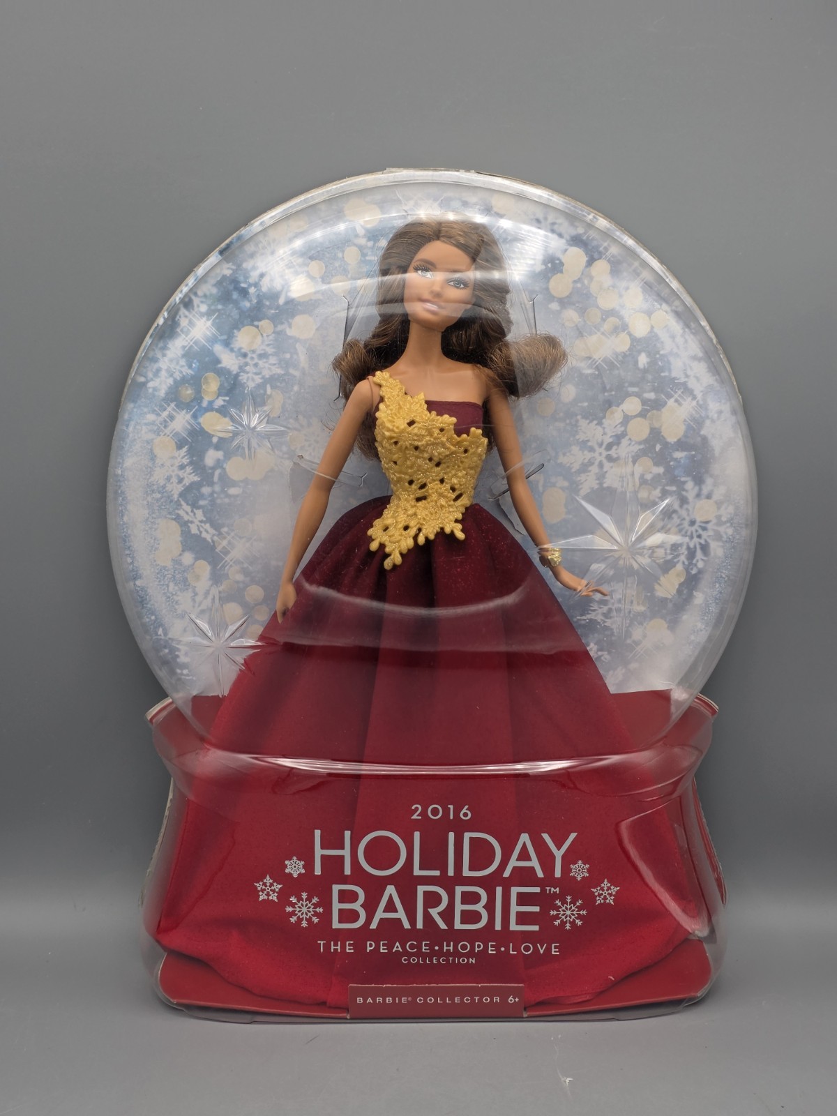 2016 Holiday Barbie Doll Brunette The Peace Hope Love Collection Mattel DRD25 2016 Holiday Barbie Doll Brunette The Peace Hope Love Collection Mattel DRD25