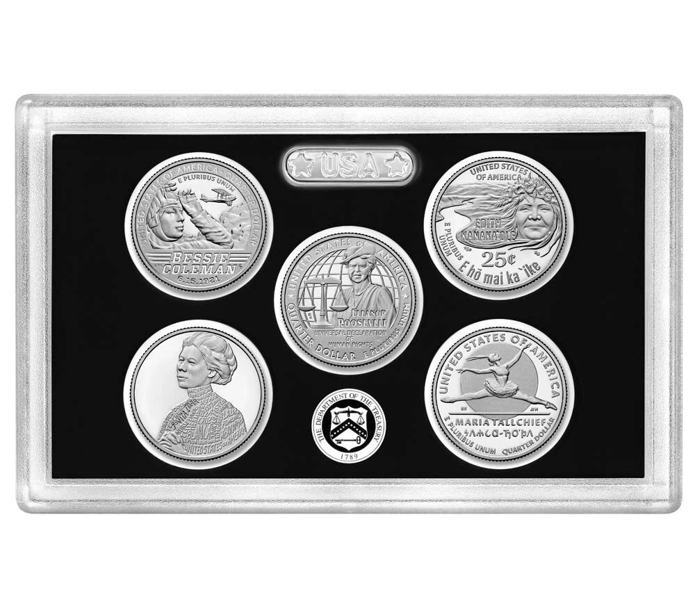 2023 S Silver Proof American Women Quarter Set TONING - No Box or COA 2023 S Silver Proof American Women Quarter Set TONING - No Box or COA