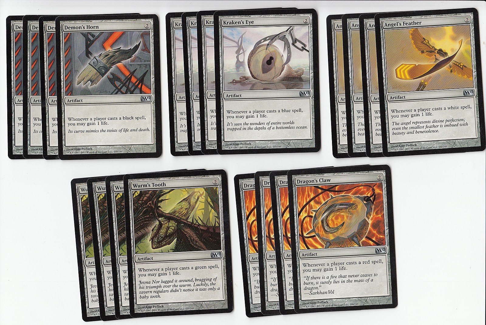 20 Life Gain Artifacts - Magic 2012 - NM/SP - 4x of each - Sets - Magic MTG FTG