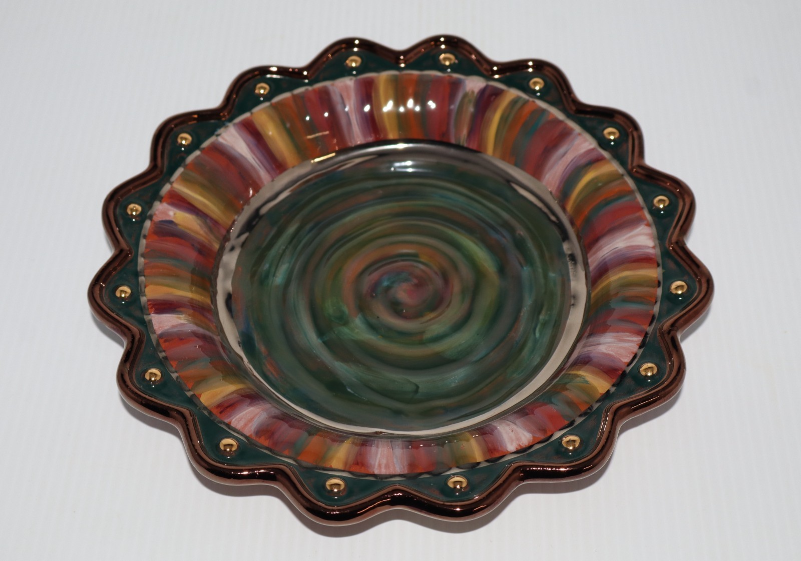 MACKENZIE CHILDS TRAPEZE SOUP BOWL #4 MACKENZIE CHILDS TRAPEZE SOUP BOWL #4