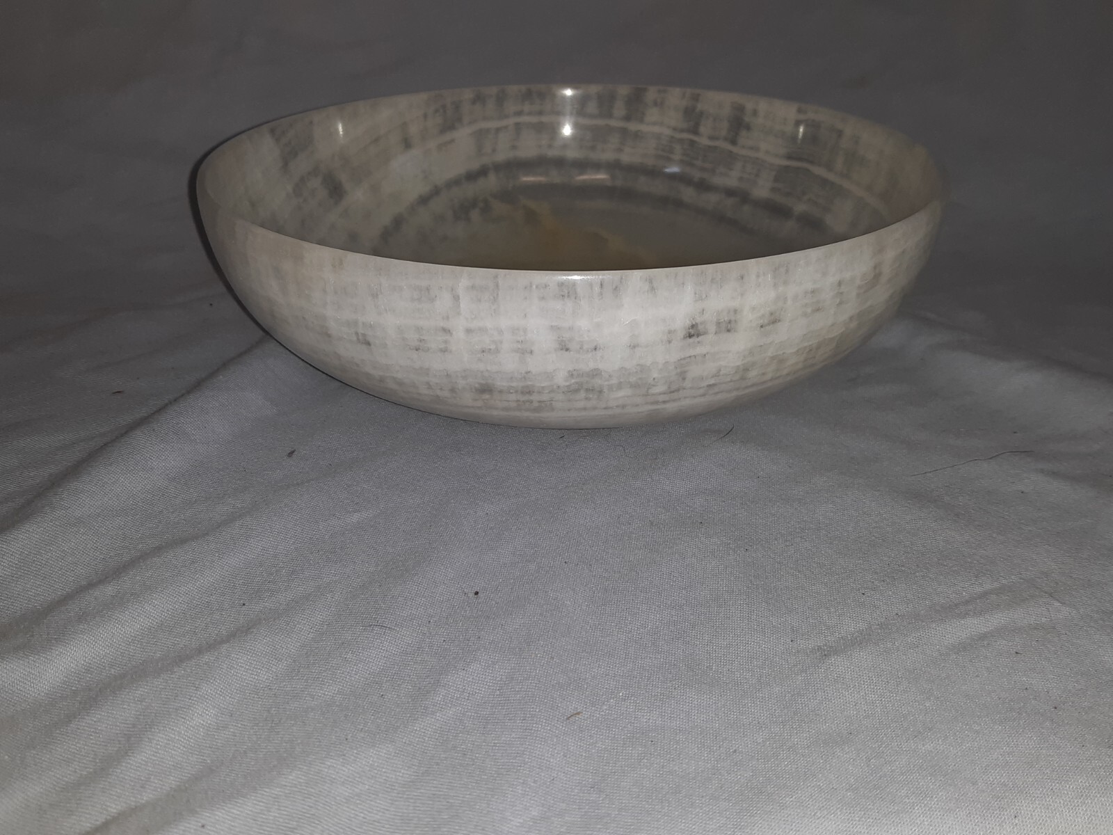 Large Fine Old Or Antique White Onyx Bowl Possibly Italian Large Fine Old Or Antique White Onyx Bowl Possibly Italian