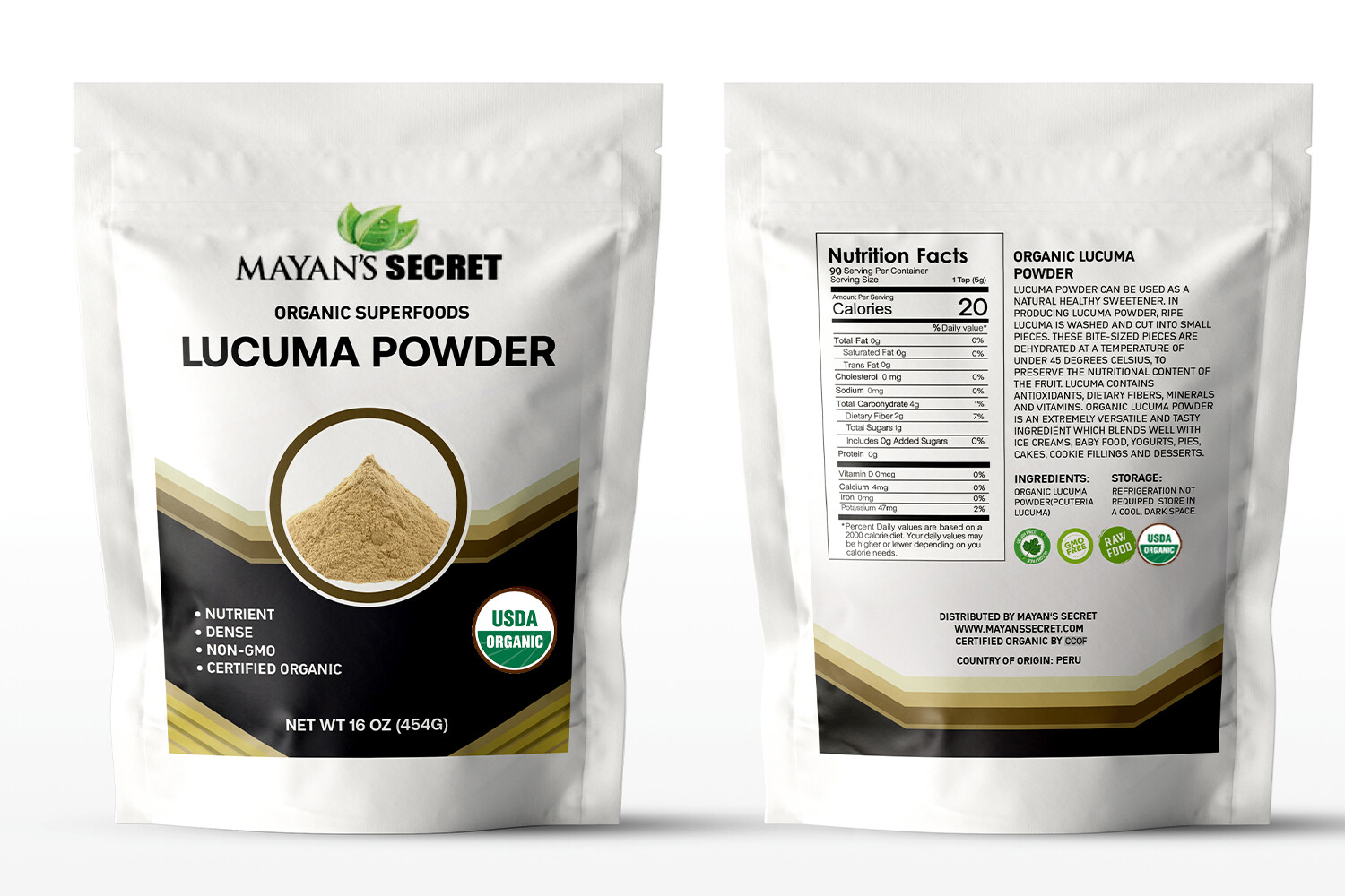 Superfoods Lucuma Powder USDA Certified Organic Bulk Wholesale 