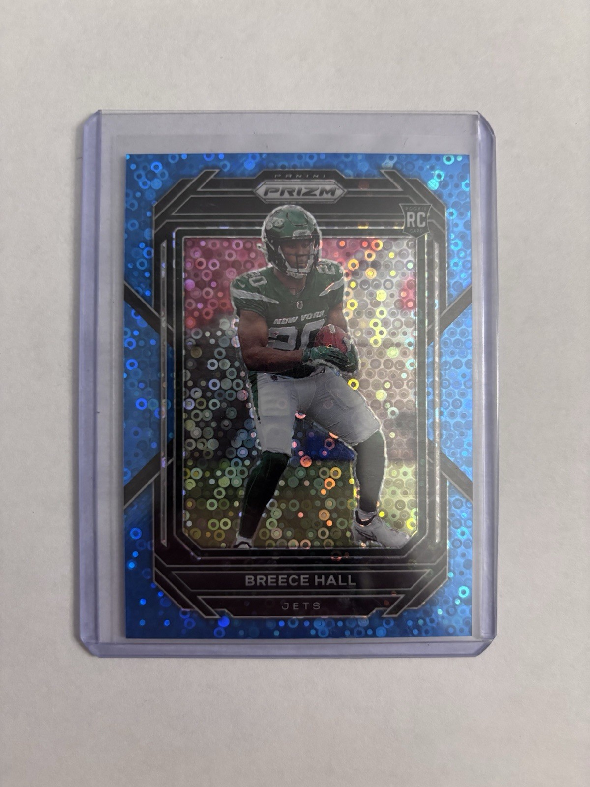 2022 Panini Prizm - Rookies Breece Hall #317 No Huddle Blue Prizm /79 (RC) 2022 Panini Prizm - Rookies Breece Hall #317 No Huddle Blue Prizm /79 (RC)