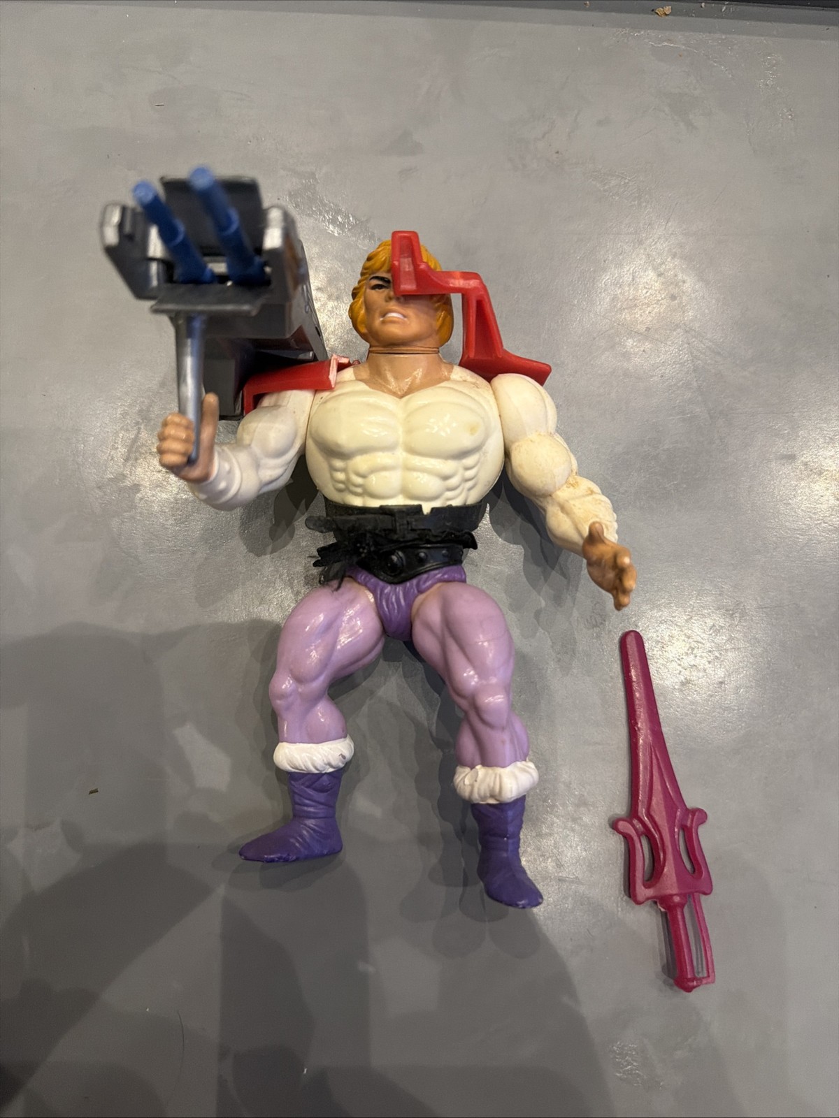 Prince Adam Vintage He-Man Masters of the Universe MOTU Figure W Mega laser RARE Prince Adam Vintage He-Man Masters of the Universe MOTU Figure W Mega laser RARE