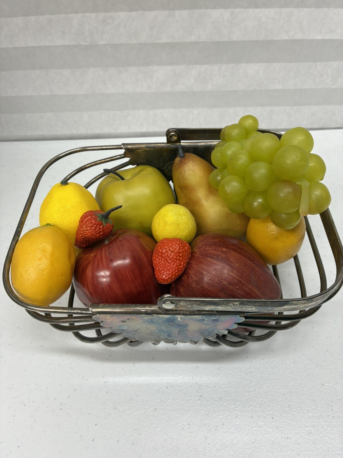 Vintage fruit home decor MCM mid century modern apples lemons grapes 